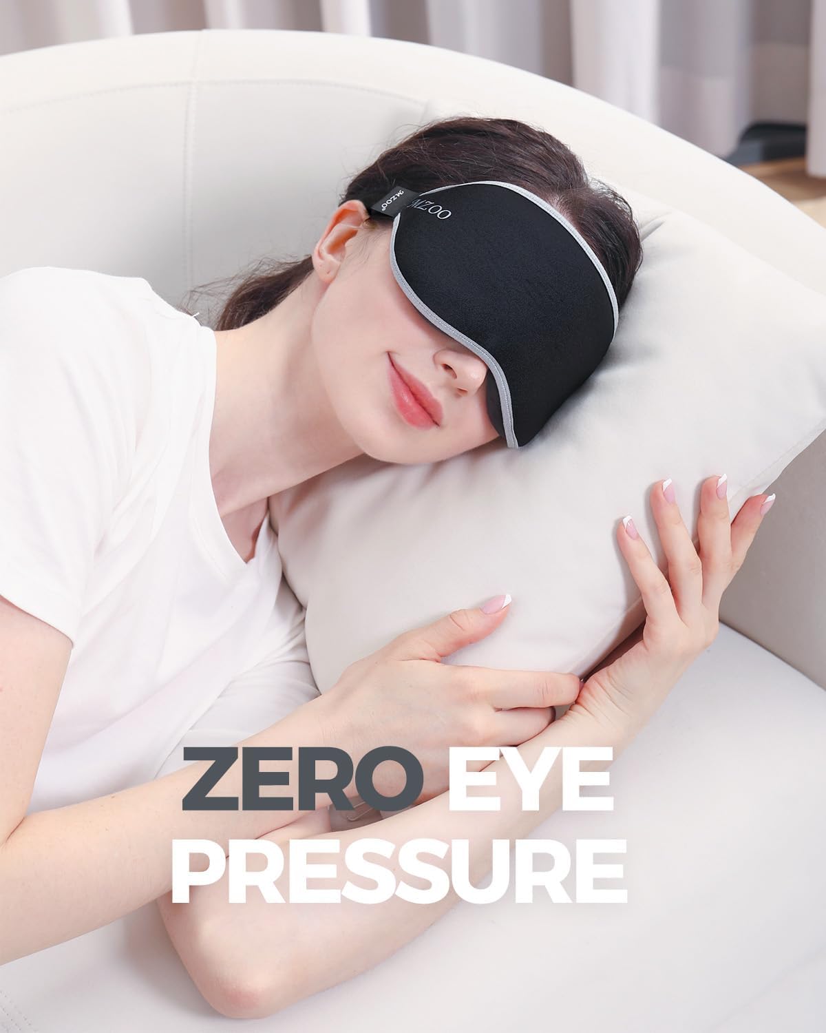 Luxury Sleep Mask for Women Men Patented Light Blocking Design