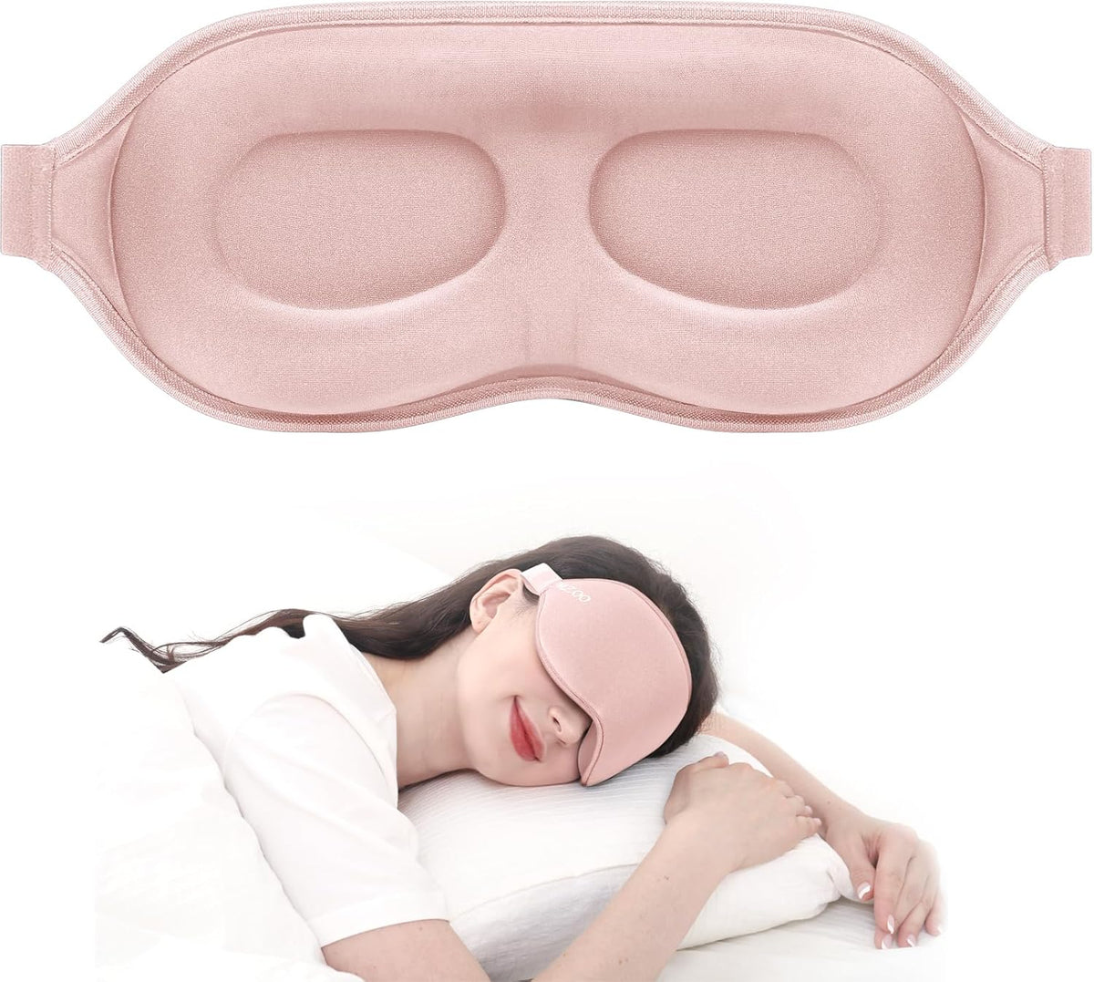 Luxury Sleep Mask for Women Men Patented Light Blocking Design