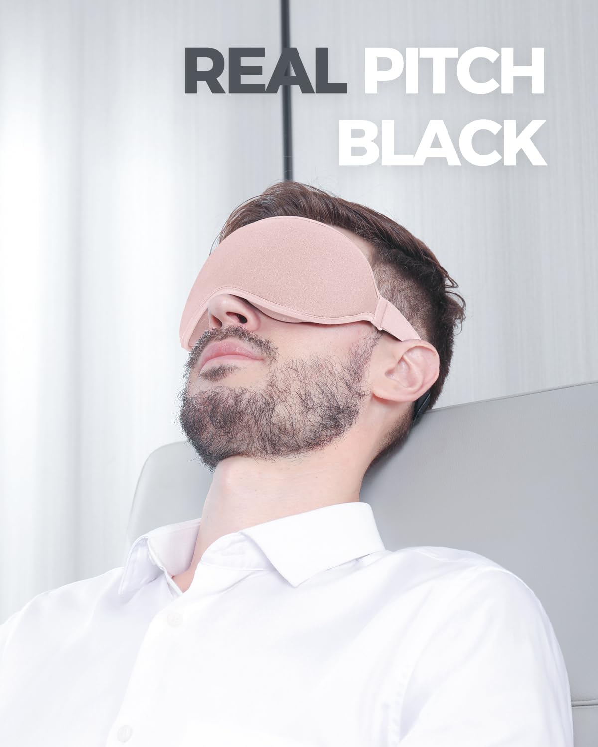 Luxury Sleep Mask for Women Men Patented Light Blocking Design