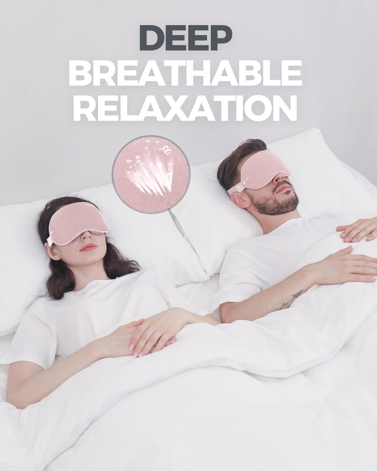 Luxury Sleep Mask for Women Men Patented Light Blocking Design