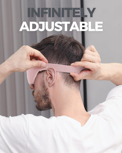 Luxury Sleep Mask for Women Men Patented Light Blocking Design