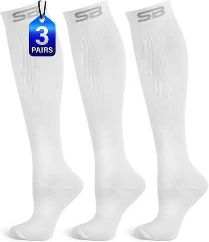 3-Pair Compression Socks (15-20mmHg)
