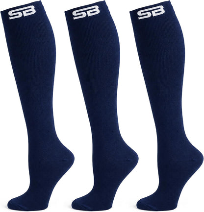 3-Pair Compression Socks (15-20mmHg)