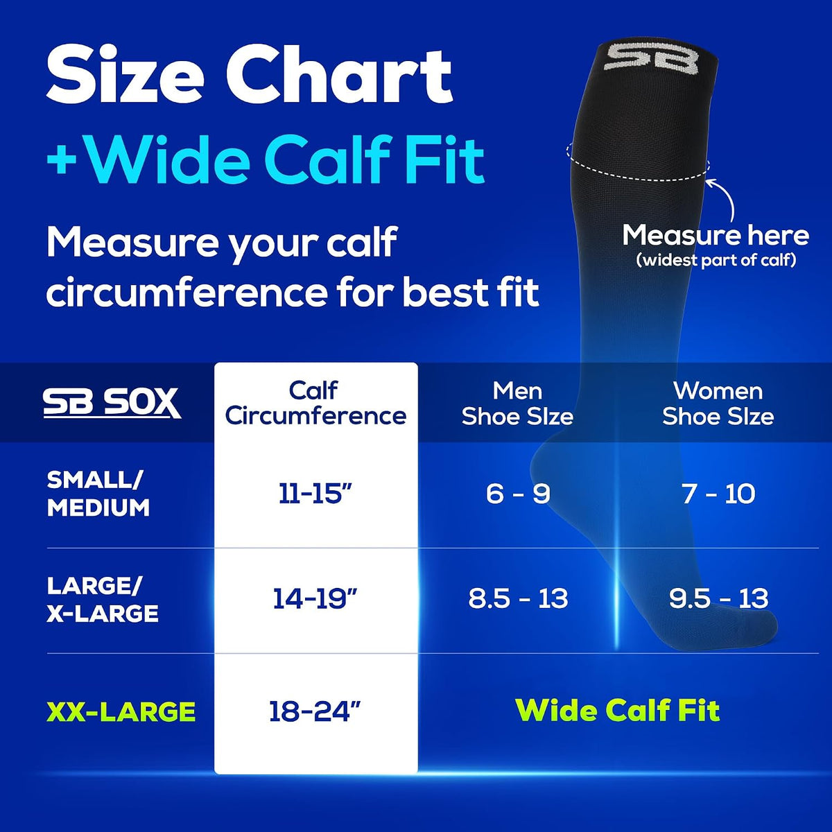3-Pair Compression Socks (15-20mmHg)