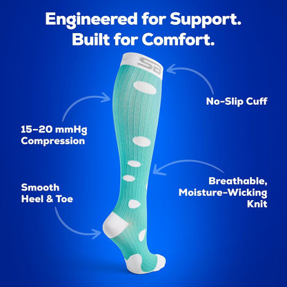 3-Pair Compression Socks (15-20mmHg)
