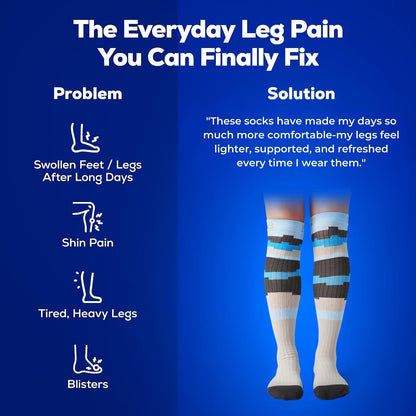 3-Pair Compression Socks (15-20mmHg)