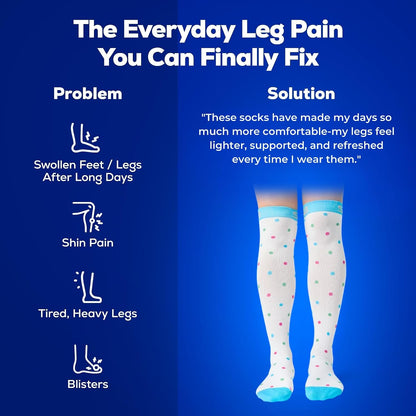 3-Pair Compression Socks (15-20mmHg)