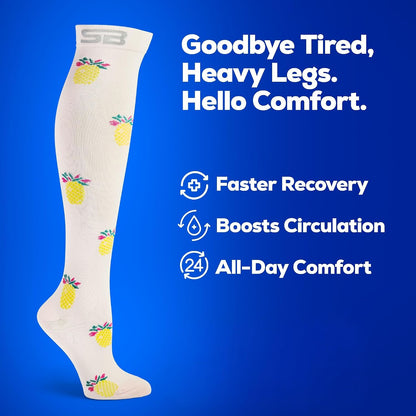 3-Pair Compression Socks (15-20mmHg)