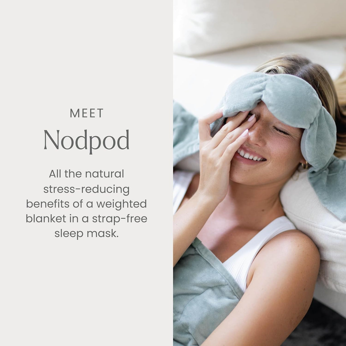 Patented Gentle Pressure Sleep Mask, Weighted Eye Mask