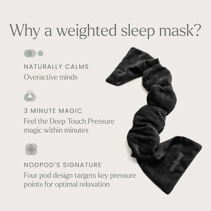Patented Gentle Pressure Sleep Mask, Weighted Eye Mask