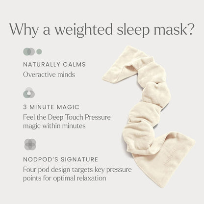 Patented Gentle Pressure Sleep Mask, Weighted Eye Mask