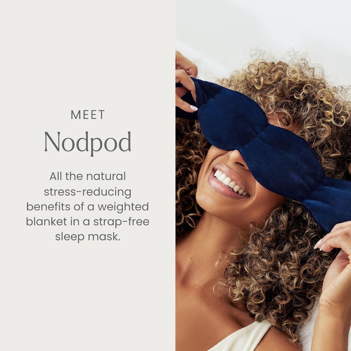 Patented Gentle Pressure Sleep Mask, Weighted Eye Mask
