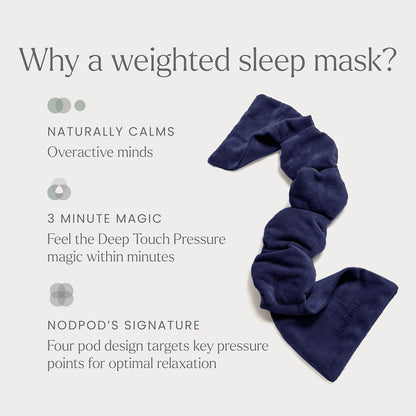 Patented Gentle Pressure Sleep Mask, Weighted Eye Mask