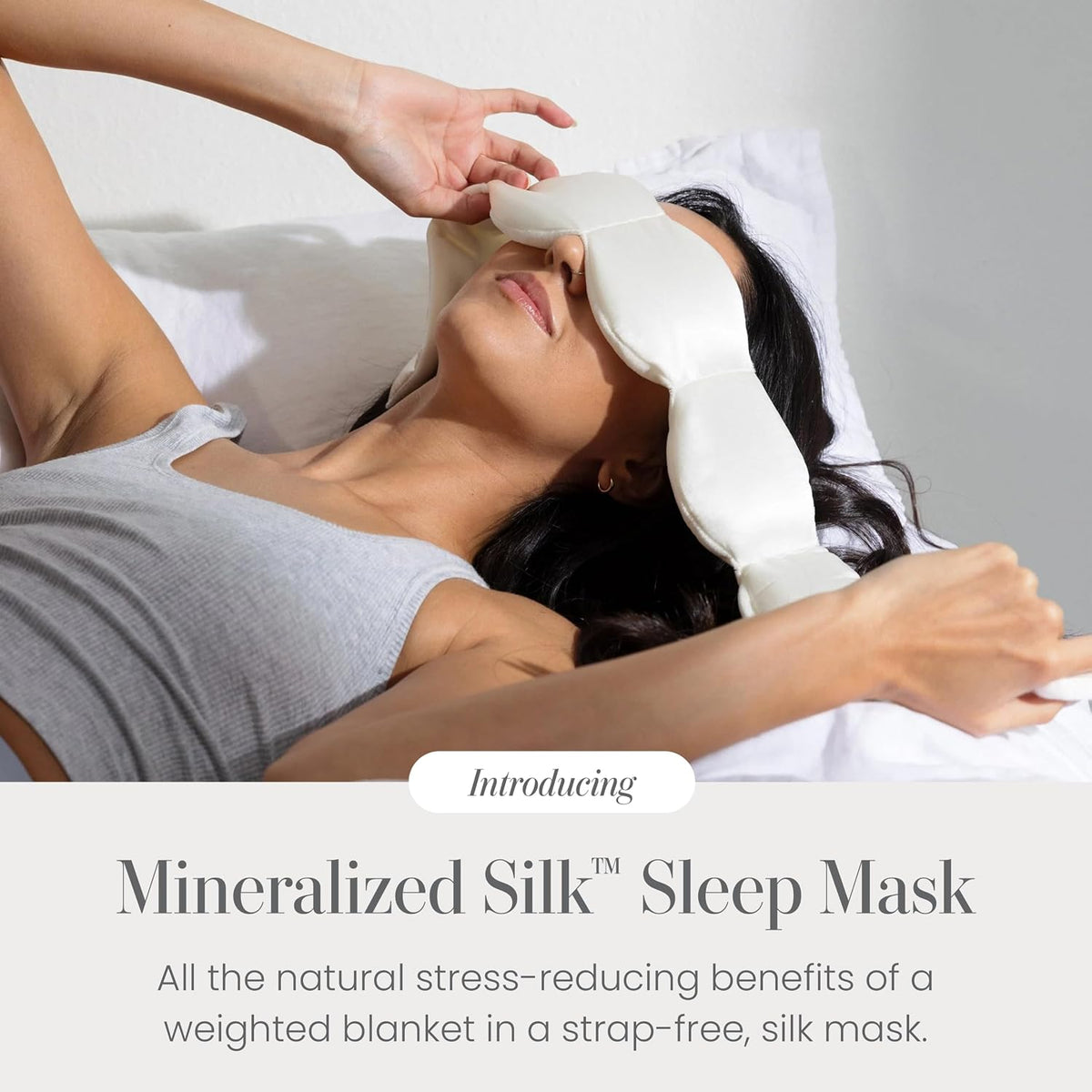 Patented Gentle Pressure Sleep Mask, Weighted Eye Mask