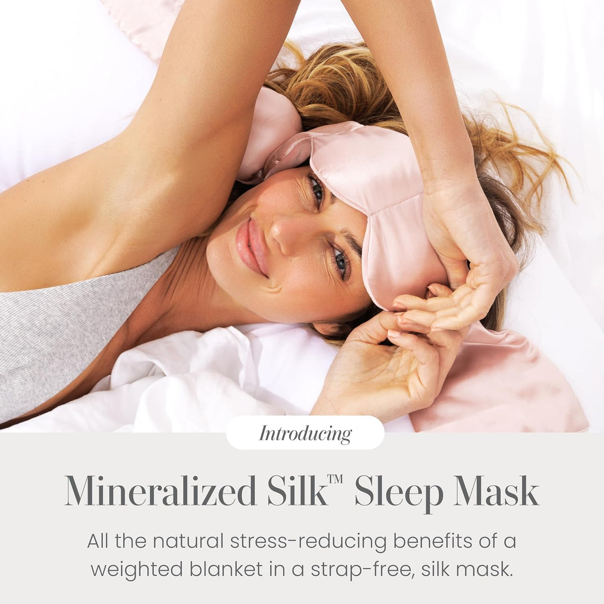 Patented Gentle Pressure Sleep Mask, Weighted Eye Mask