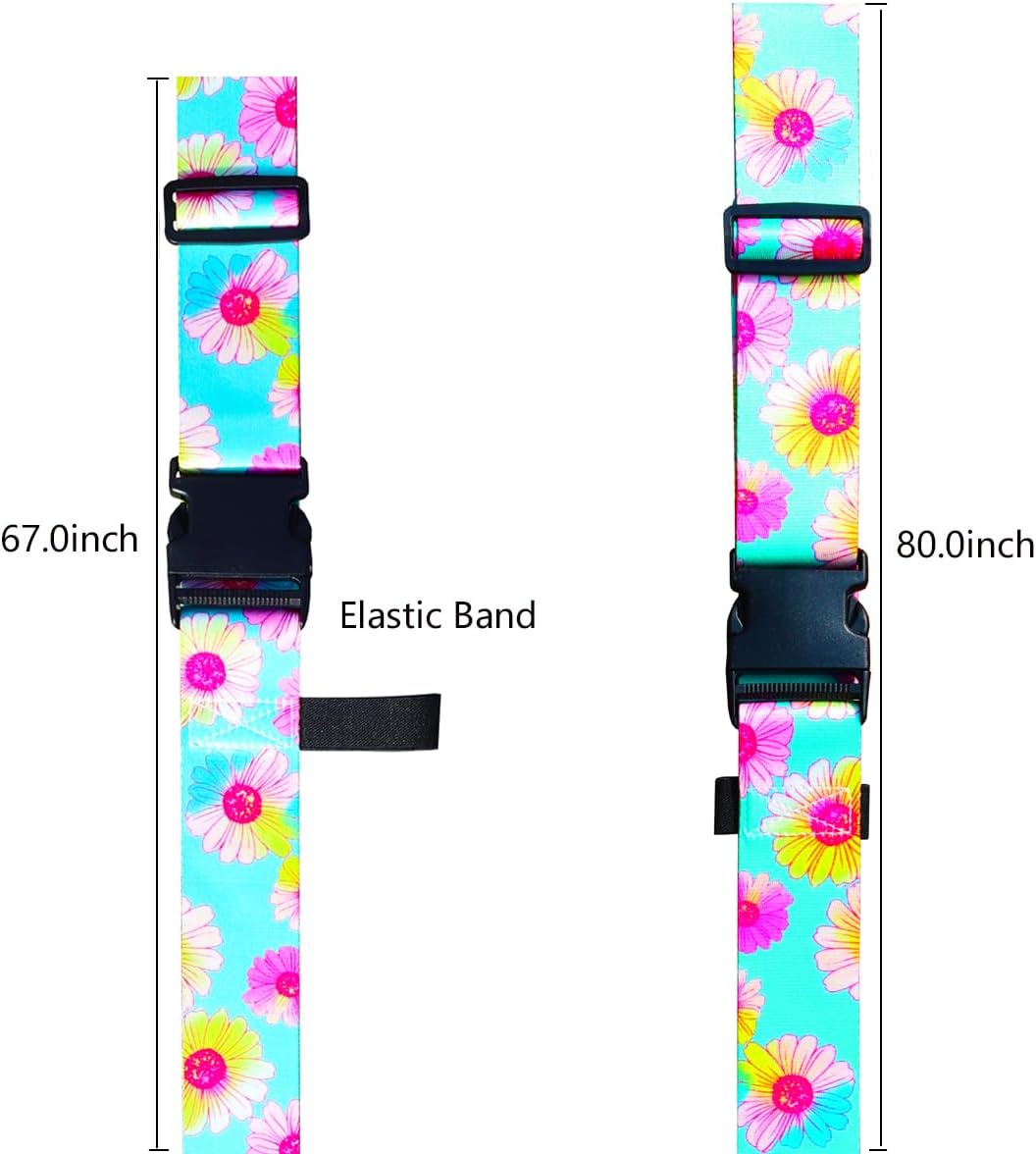 Luggage Straps for Suitcases TSA Approved Easy Pack Organized Suitcase Strap, Luggage Strap, Luggage Belt Strap, Bag Straps for Luggage. Buckle Straps Travel Accessories (Gradient Dot)