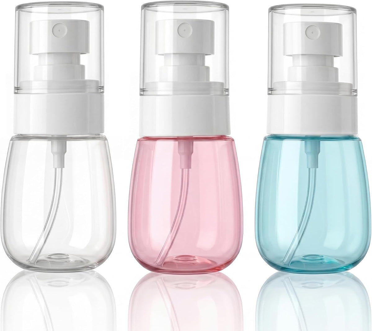 Fine Mist Travel Spray Bottles, Refillable Cosmetic Containers