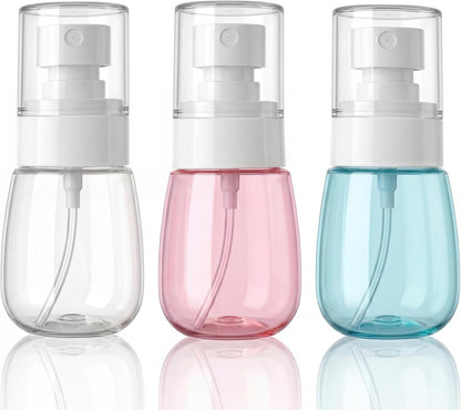 Fine Mist Travel Spray Bottles, Refillable Cosmetic Containers