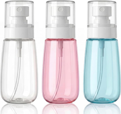 Fine Mist Travel Spray Bottles, Refillable Cosmetic Containers