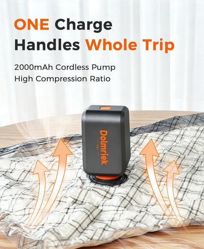 15-Pack Vacuum Seal Bags for Clothing Travel with Cordless Pump