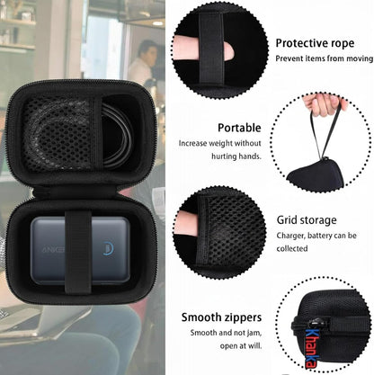 Hard Travel Case for Anker Nano Power Bank 10,000mAh 45W,Black