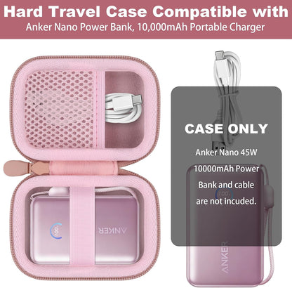 Hard Travel Case for Anker Nano Power Bank 10,000mAh 45W,Black