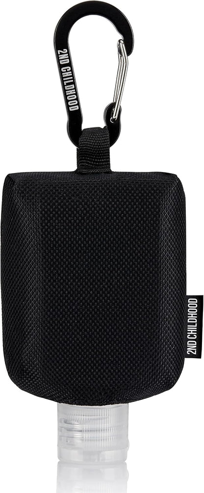 Mini Travel Hand Sanitizer Keychain Holder Case, Clip-On
