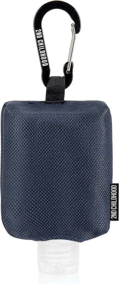 Mini Travel Hand Sanitizer Keychain Holder Case, Clip-On
