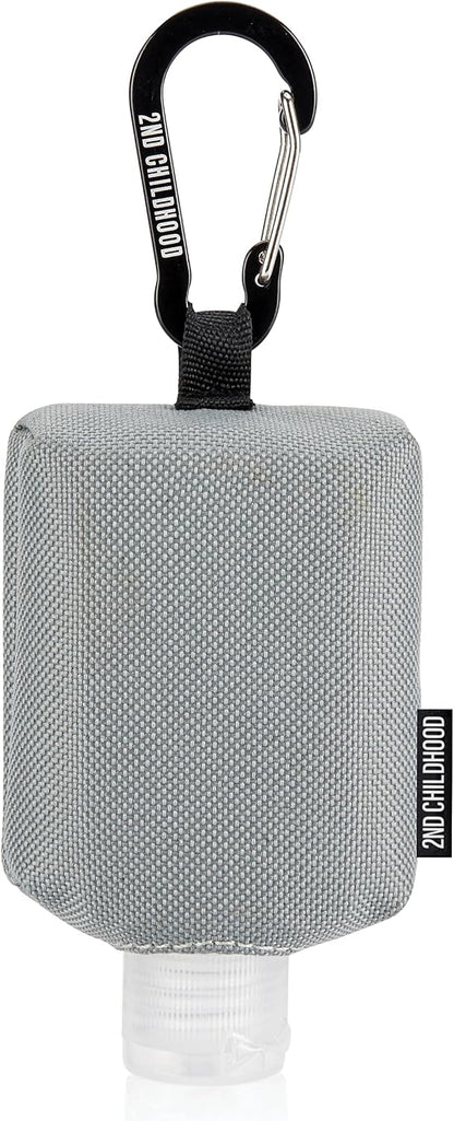 Mini Travel Hand Sanitizer Keychain Holder Case, Clip-On