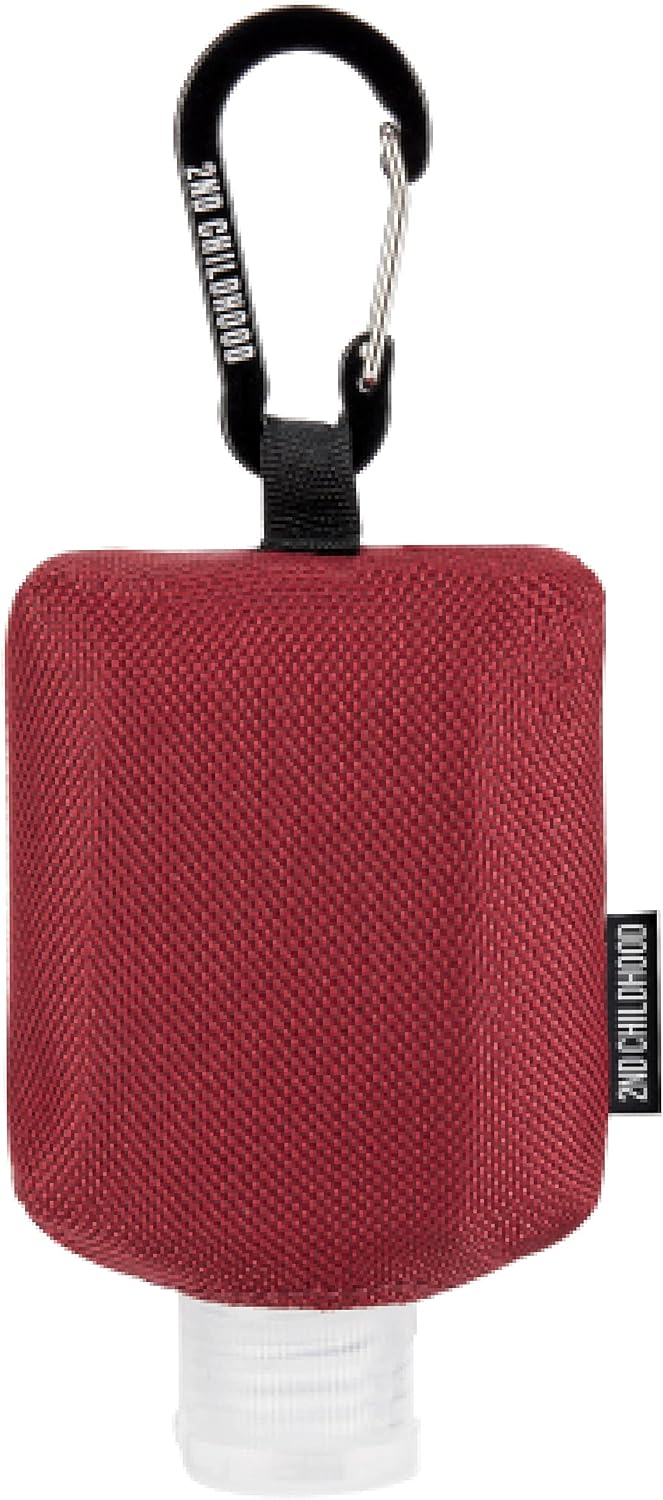 Mini Travel Hand Sanitizer Keychain Holder Case, Clip-On