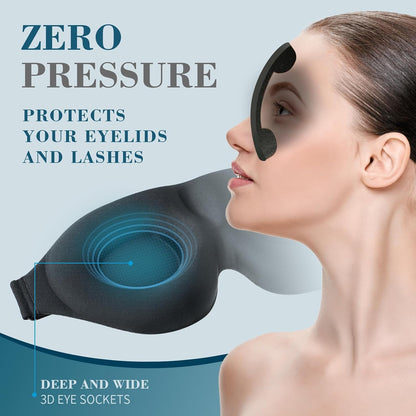 Sleep Mask for Side Sleeper, Light Blocking Eye Mask for Women Men