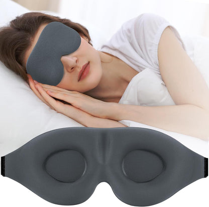 Sleep Mask for Side Sleeper, Light Blocking Eye Mask for Women Men
