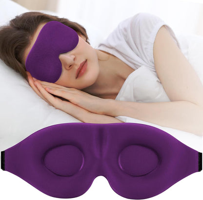 Sleep Mask for Side Sleeper, Light Blocking Eye Mask for Women Men