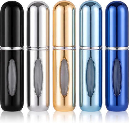 12 PCS Travel Refillable Perfume Atomizer Bottles,5ml Mini Portable Spray Bottles for Travel Accessories,Multicolor Perfume Containers