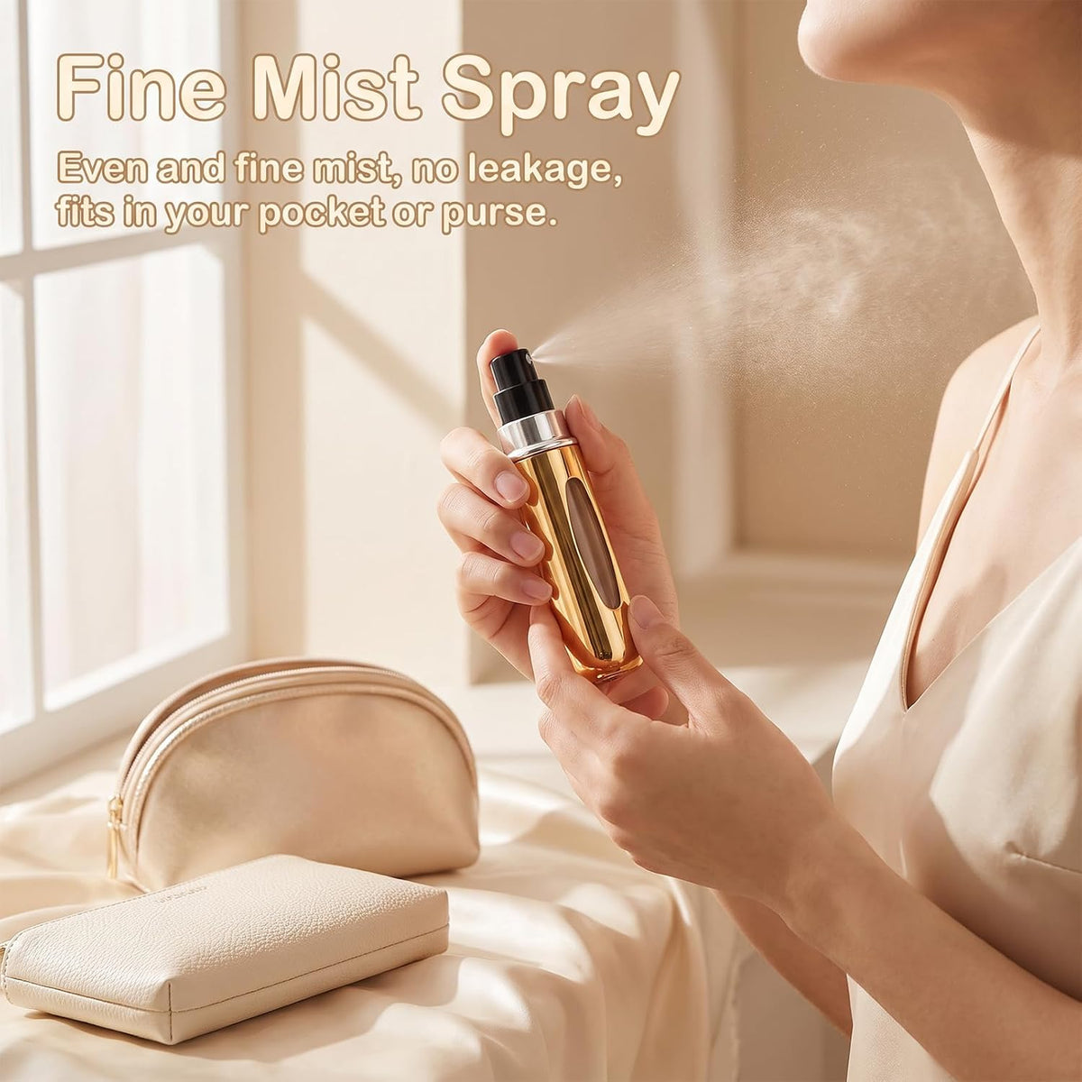 12 PCS Travel Refillable Perfume Atomizer Bottles,5ml Mini Portable Spray Bottles for Travel Accessories,Multicolor Perfume Containers
