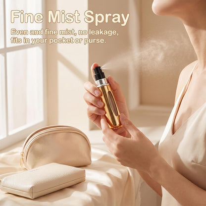 12 PCS Travel Refillable Perfume Atomizer Bottles,5ml Mini Portable Spray Bottles for Travel Accessories,Multicolor Perfume Containers