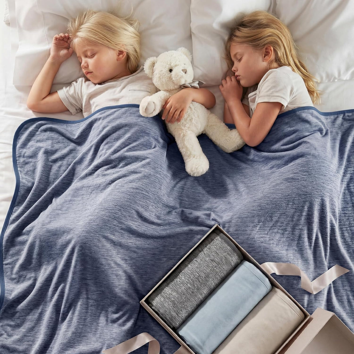 Bedsure Silky Soft Summer Cooling Blanket for Hot Sleepers, Rayon Derived from Bamboo Cold Throw Blanket for Couch, Lightweight Bed Cooling Throw Camping Picnic Travel Outdoor Dorm Essentials, 50x70