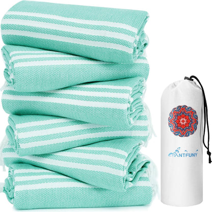 Antfuny Turkish Beach Towels Vacation Essentials Quick Dry Sand Free Oversized Bath Pool Swim Towel Extra Large XL Blanket Adult Travel Cruise Accessories Must Haves Clearance Stuff Necessities - Colors B