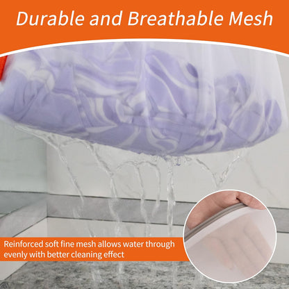 Polecasa Heavy Duty Mesh Laundry Bags for Delicates – 2 Pack with Sturdy Zipper for Lingerie, Coats, Baby Clothes, Underwear – Washing Machine & Dry Safter 24 x 24 Inches (2 XX-Large)