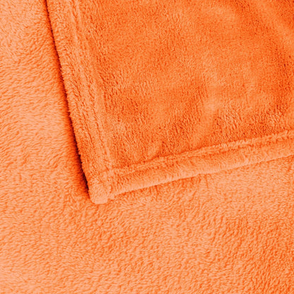 Fleece Blanket Soft Plush Throw for Couch Black 50"x60" - Colors A