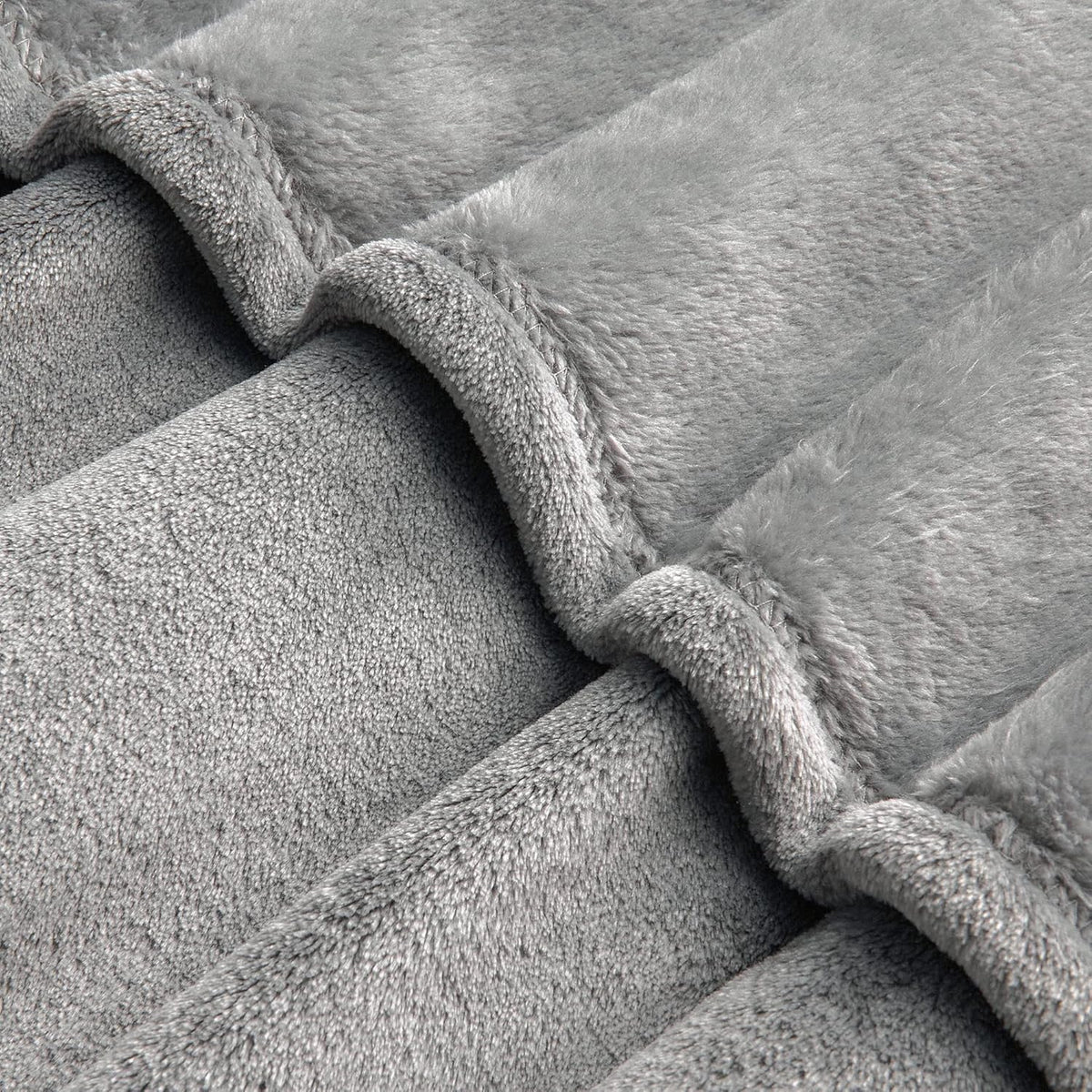 Fleece Blanket Soft Plush Throw for Couch Black 50"x60" - Colors A