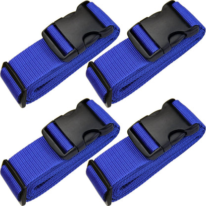 Ultra Long Heavy Duty Luggage Straps for Suitcases/Uprights/Duffels/Bags, 79" Adjustable Travel Packing Belts for Cargo Safety, Sturdy Baggage Strap Belts Multi-Pack