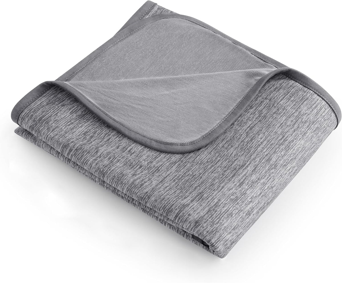 Bedsure Silky Soft Summer Cooling Blanket for Hot Sleepers, Rayon Derived from Bamboo Cold Throw Blanket for Couch, Lightweight Bed Cooling Throw Camping Picnic Travel Outdoor Dorm Essentials, 50x70