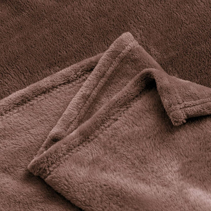 Fleece Blanket Soft Plush Throw for Couch Black 50"x60" - Colors A
