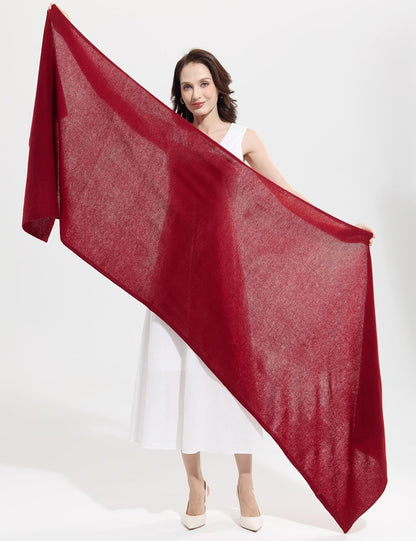 Soft Cashmere Blend Wrap Chic Scarf Stole for Women Wayfarer Travel Extra Large 87"x28" - Colors B