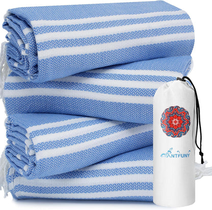 Antfuny Turkish Beach Towels Vacation Essentials Quick Dry Sand Free Oversized Bath Pool Swim Towel Extra Large XL Blanket Adult Travel Cruise Accessories Must Haves Clearance Stuff Necessities - Colors B