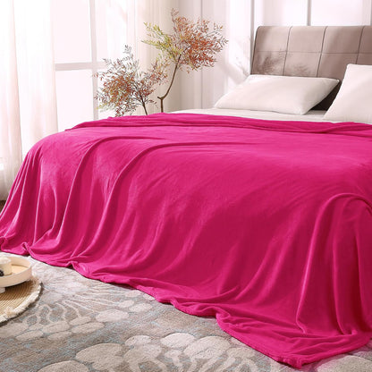 BEDELITE Fleece Blanket Black Throw Blankets for Couch & Bed, Luxury Plush Cozy Fuzzy Blanket 50x60 inches, Super Soft Warm Lightweight Throw Blanket for Travel Camping - Colors B