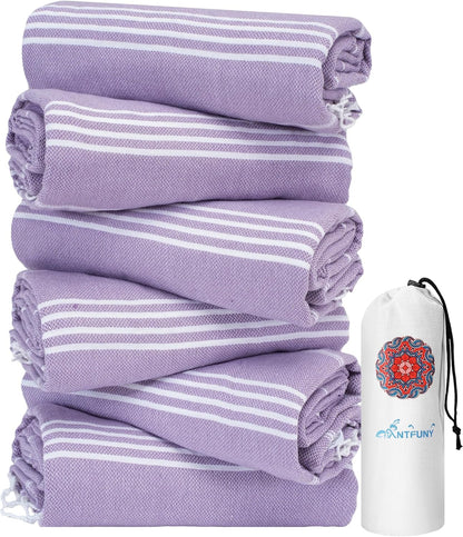Antfuny Turkish Beach Towels Vacation Essentials Quick Dry Sand Free Oversized Bath Pool Swim Towel Extra Large XL Blanket Adult Travel Cruise Accessories Must Haves Clearance Stuff Necessities - Colors B