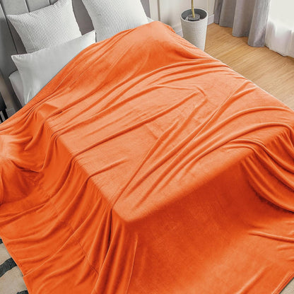 Fleece Blanket Soft Plush Throw for Couch Black 50"x60" - Colors A