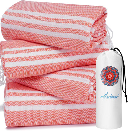 Antfuny Turkish Beach Towels Vacation Essentials Quick Dry Sand Free Oversized Bath Pool Swim Towel Extra Large XL Blanket Adult Travel Cruise Accessories Must Haves Clearance Stuff Necessities - Colors C